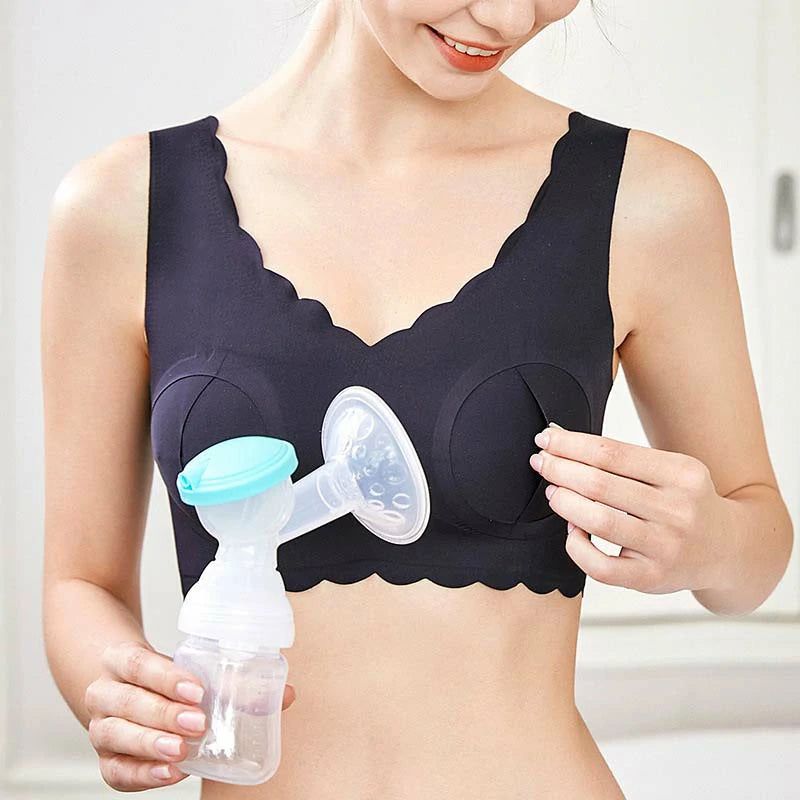 High Elastic Hands Free Breast Pumping Bra