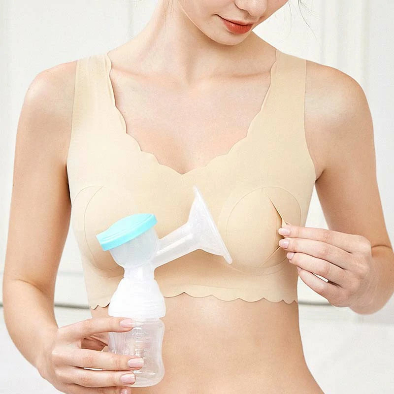 High Elastic Hands Free Breast Pumping Bra