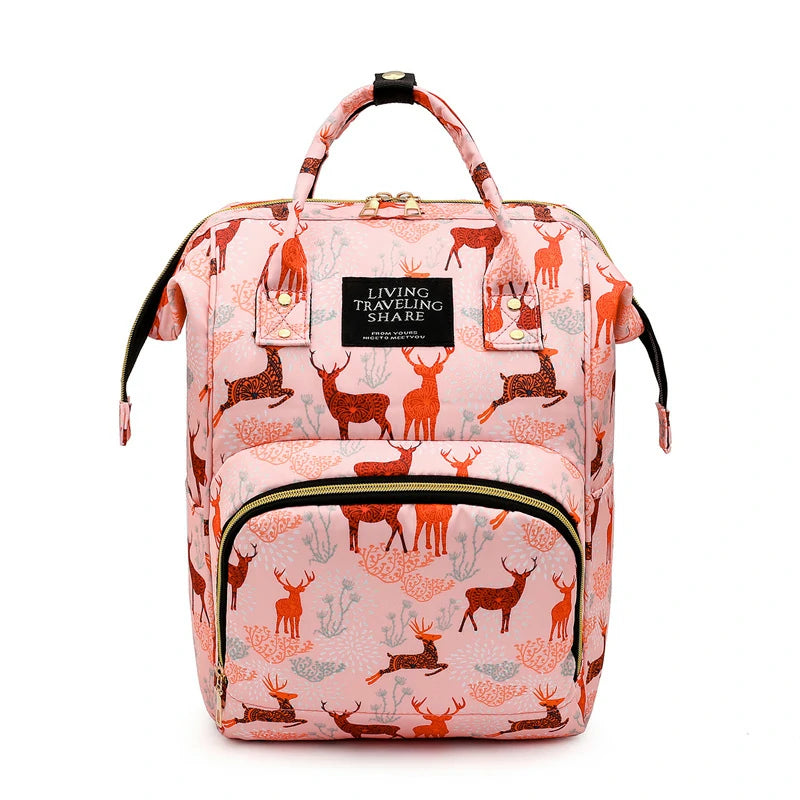 Cow Print Diaper Backpack