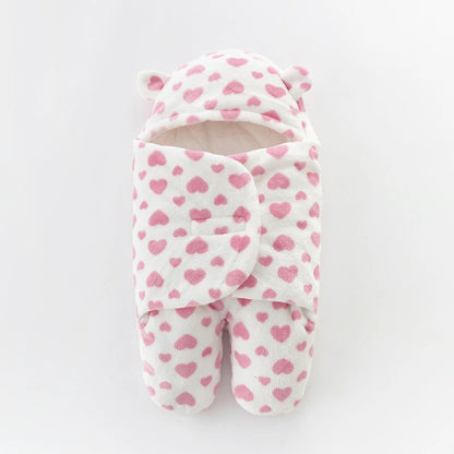 Infant Cartoon Flannel Swaddle Wrap