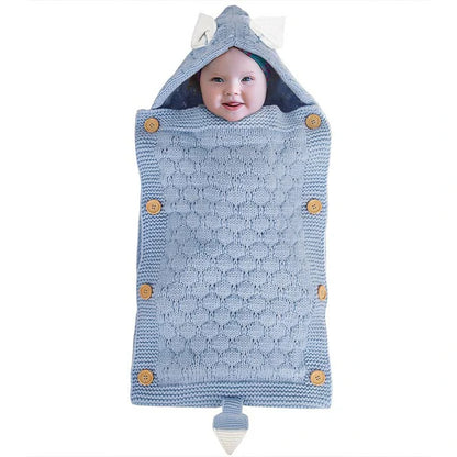 Baby Swaddle Blanket Knitted Sleeping Bag