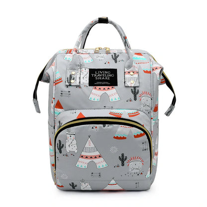 Cow Print Diaper Backpack