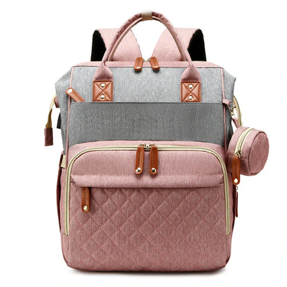 Grey Diaper Bag Backpack