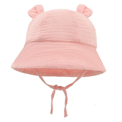 Baby Sun Hat- with Cute Bear Ears