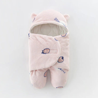 Infant Cartoon Flannel Swaddle Wrap