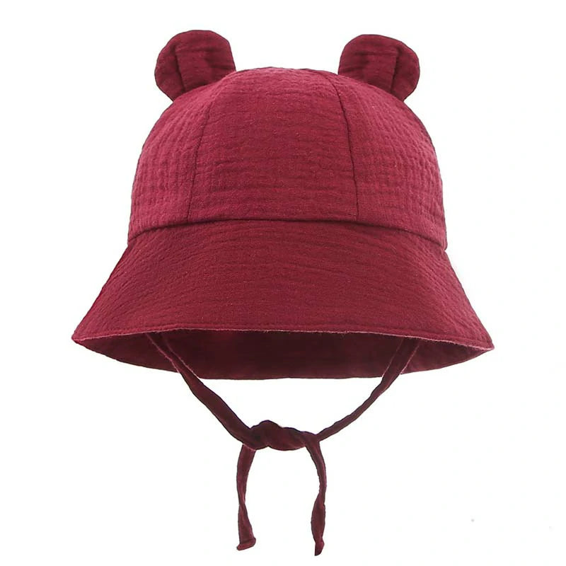 Baby Sun Hat- with Cute Bear Ears