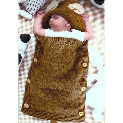 Baby Swaddle Blanket Knitted Sleeping Bag