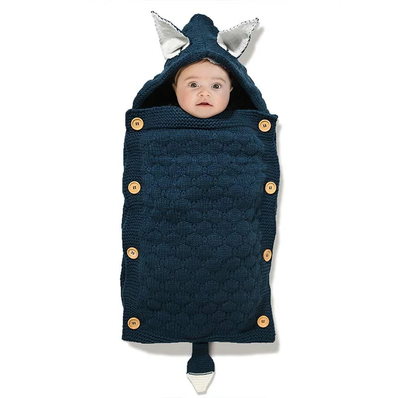 Baby Swaddle Blanket Knitted Sleeping Bag