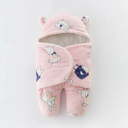 Infant Cartoon Flannel Swaddle Wrap