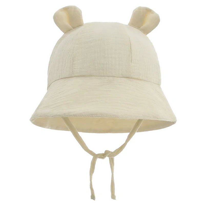 Baby Sun Hat- with Cute Bear Ears