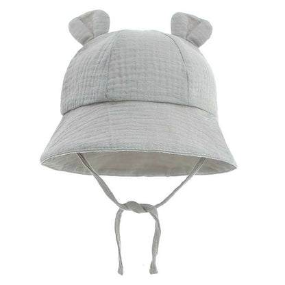 Baby Sun Hat- with Cute Bear Ears