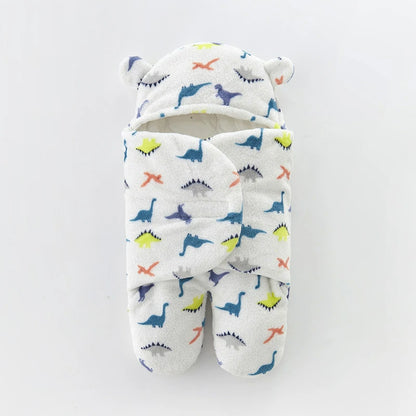 Infant Cartoon Flannel Swaddle Wrap