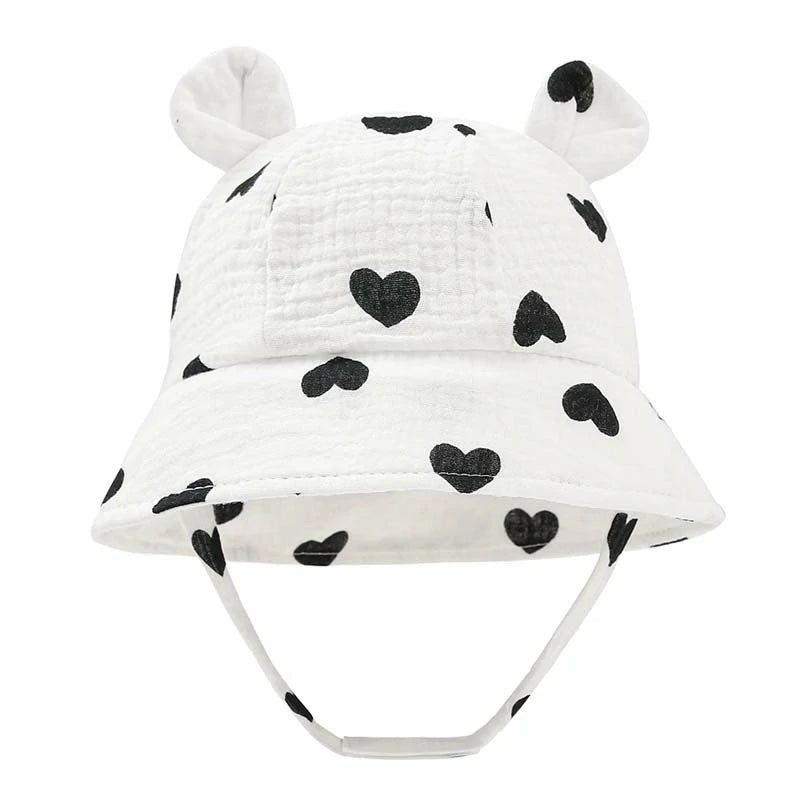 Baby Sun Hat- with Cute Bear Ears