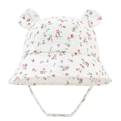 Baby Sun Hat- with Cute Bear Ears