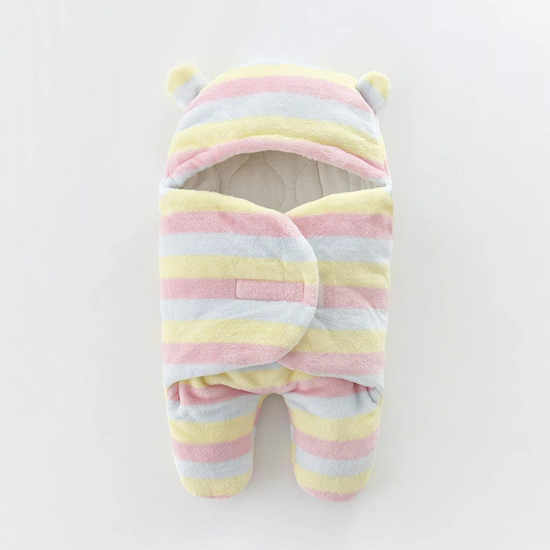 Infant Cartoon Flannel Swaddle Wrap