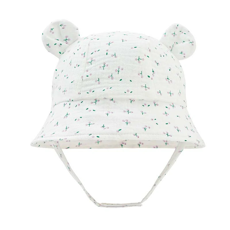 Baby Sun Hat- with Cute Bear Ears