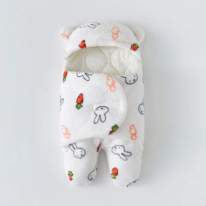 Infant Cartoon Flannel Swaddle Wrap