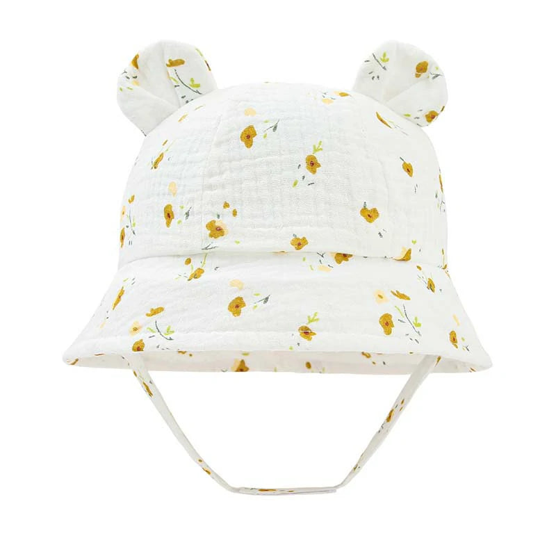 Baby Sun Hat- with Cute Bear Ears