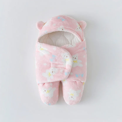 Infant Cartoon Flannel Swaddle Wrap