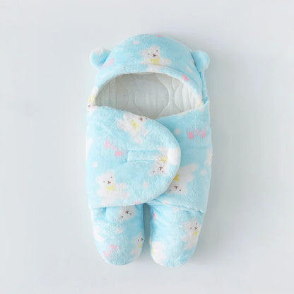 Infant Cartoon Flannel Swaddle Wrap