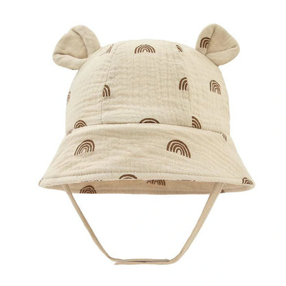 Baby Sun Hat- with Cute Bear Ears