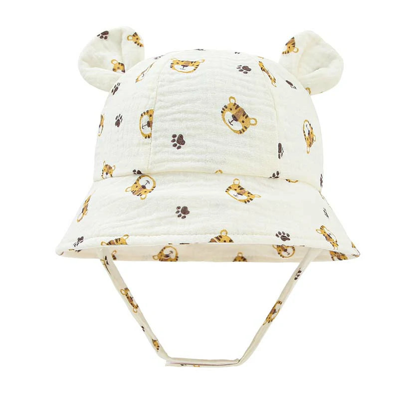 Baby Sun Hat- with Cute Bear Ears