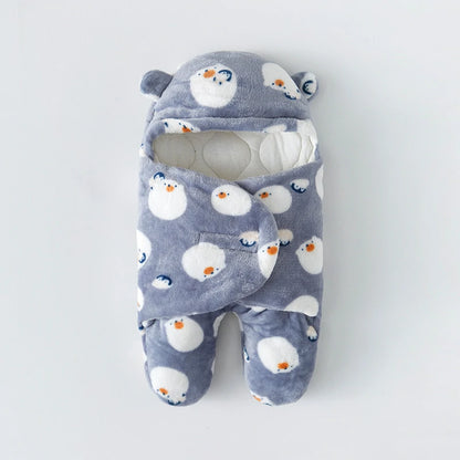 Infant Cartoon Flannel Swaddle Wrap