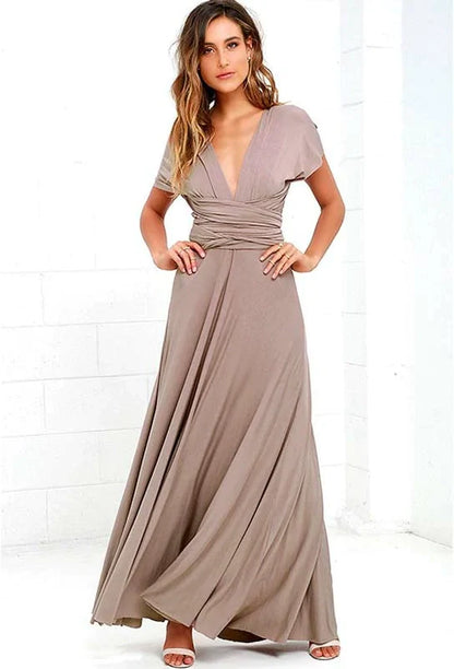 GREY SEXY MAXI DRESS