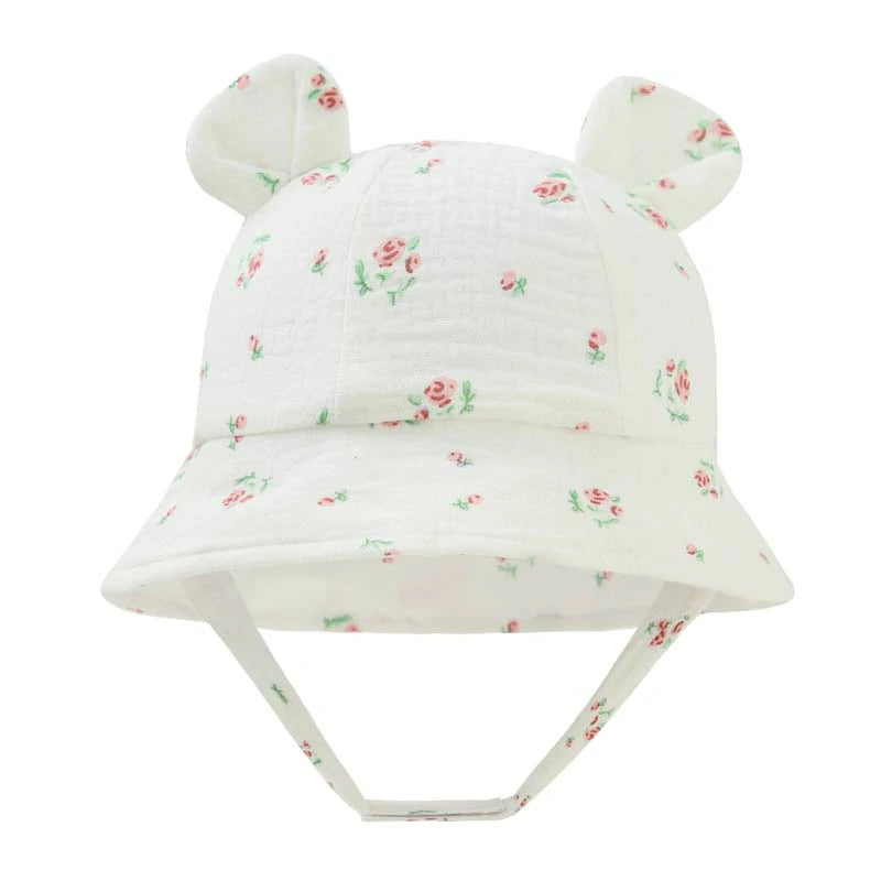 Baby Sun Hat- with Cute Bear Ears