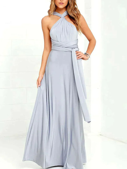 CHAMPAGNE SEXY MAXI DRESS