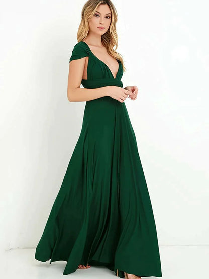 LIGHT GREEN SEXY MAXI DRESS